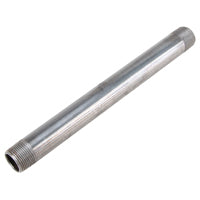 Prosource 3/4X8B Pipe Nipple, 3/4 in, Male, Steel, SCH 40 Schedule, 8 in L