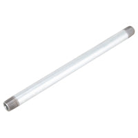 ProSource 1/4X8G Pipe Nipple, 1/4 in, Threaded, Steel, 8 in L