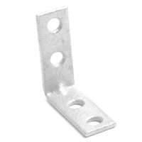 Prosource CB-Z015-013L Corner Brace, 1-1/2 in L, 1-1/2 in W, 1/2 in H, Steel, Zinc-Plated, 1.8 mm Thick Material