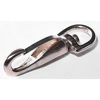 BARON 437-3/8 Spring Snap, 45 lb Working Load, Zinc, Nickel