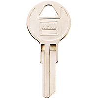 Hy-Ko Replacement Key Blank Fits Chicago Locks&Cobra Trailers Single Sided Brass Nickel Plated Poly
