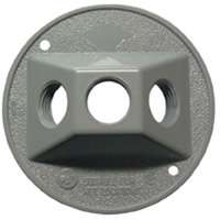 COVER LAMPHLDER ROUND GRAY