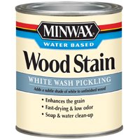 Minwax 618604444 Wood Stain, White, Liquid, 1 qt, Can