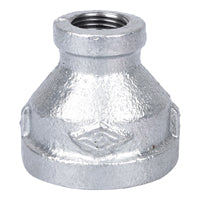 Worldwide Sourcing PPG240-25X10 Reducing Pipe Coupling, 1 x 3/8 in, Threaded, Malleable Steel, SCH 40 Schedule