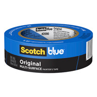 ScotchBlue 2090-36A Painter's Tape, 60 yd L, 1.41 in W, Crepe Paper Backing, Blue