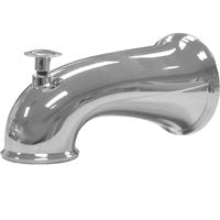 DANCO Decorative Bathtub Faucet Spout with Pull Up Diverter | 6 Inch Length | Chrome Finish (10315)