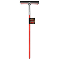 SM ARNOLD 25-621 Squeegee Sponge, Nylon/Rubber Blade, Wood Handle, Red