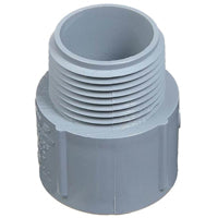 Carlon E943L-CAR Terminal Adapter, 3 in MPT x Socket, 3.96 in Dia, 2.66 in L, PVC, Gray