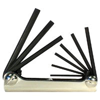 Eklind 20912 9 Piece Classic Fold-Up SAE Hex Key Set (0.05" to 3/16")