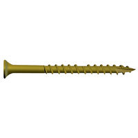 CAMO 0356150 Deck Screw, #9 Thread, 2-1/2 in L, Bugle Head, Star Drive, Type 17 Slash Point, Carbon Steel
