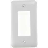 Amerelle 935RW Wallplate, 5 in L, 2-13/16 in W, 1 -Gang, Steel, White