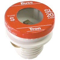 Bussmann BP/SL-20 Plug Fuse, 20 A, 125 V, 10 kA Interrupt, Time Delay Fuse
