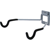 CRAWFORD FSR13 Flip-Up Storage Rack Bike Hanger, 50 lb, Plastic, Black