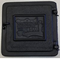 VESTAL H88 Cleanout Door, 8 in W, 8 in H, Cast Iron