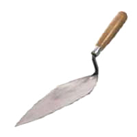 Marshalltown 926-3 Brick Trowel, 10 in L Blade, 4-3/4 in W Blade, Steel Blade, Hardwood Handle