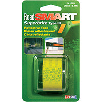 INCOM RE181 Reflective Tape, 24 in L, 1 in W, Neonbrite Fluorescent Lime