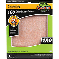 ALI INDUSTRIES 7265 180 25 CT Grit Sand Sheet, 9-Inch x 11-Inch, 3-Pack