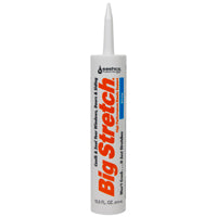 Big Stretch 10016 Acrylic Caulk, White, -30 to 250 deg F, 10.5 oz Cartridge