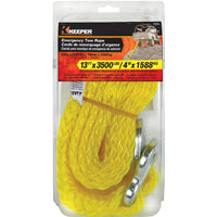 Keeper - 5/8" x 13' Emergency Vehicle Towing And Recovery Rope - 3,500 lbs. Max Vehicle Weight And 6,800 lbs. Break Strength 02855