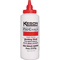 Keson Marking Chalk Refill,Red,8 Oz