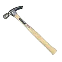 Vaughan 505M 24 Ounce Framing Hammer with Milled Face and Hickory Handle
