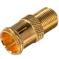 Zenith VA1001RG6QP Plug Connector, Female x Male Connector, Metal Housing Material, Gold