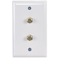 Zenith VW1001WJ2W Wallplate, 4-1/2 in L, 2-3/4 in W, White