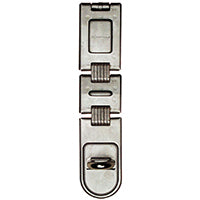 Master Lock 722DPF 7-3/4" Double Hinge Security Hasp, Pack of 1, No Color