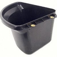 FORTEX-FORTIFLEX CF-24R Corner Feeder, 24 qt Volume, Rubber Polymer, Red