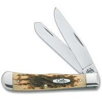 CASE 00164 Folding Pocket Knife, 3-1/4 in Clip, 3.27 in Spey L Blade, Tru-Sharp Surgical Stainless Steel Blade, 2-Blade