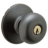 schlage lock co f51vply716 Aged Bronze, Plymouth Knob Entrance Lock