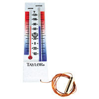 Taylor 5327 Thermometer, Analog, -40 to 100 deg F, Plastic Casing