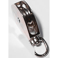 BARON 0173ZD-1-1/4 Rope Pulley, 5/16 in Rope, 1-1/4 in Sheave, Cadmium