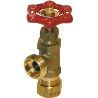 B & K ProLine Series 102-033 Boiler Drain Valve, 1/2 in Connection, Compression x Hose, 125 psi Pressure, Brass Body