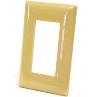US Hardware E-104C Wallplate, Plastic, Ivory