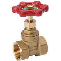 B & K ProLine Series 100-407NL Gate Valve, 1-1/2 in Connection, FPT, 200/125 psi Pressure, Brass Body