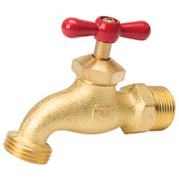 B & K 103-013 Heavy-Duty Hose Bibb, 1/2 x 3/4 in Connection, MPT x Male Hose, 125 psi Pressure, Brass Body, Antique