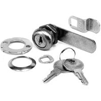 US Hardware WP-9708C Cam Lock, Steel, Chrome