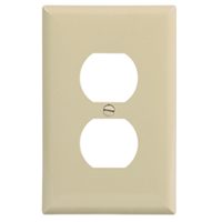WALL PLATE MID-SIZ 1GANG IVORY