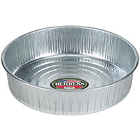 Behrens 2168 Drain and Utility Pan, 3 gal Capacity, Galvanized Steel, Silver