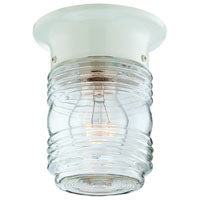 Boston Harbor HV-66919-WH-3L Porch Light, 120 V, 60 W, Steel Fixture, White Fixture