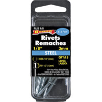 RIVET LONG STEEL 1/8X1/2IN