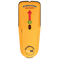 Zircon 69580 Stud Sensor Pro35, 9 V Battery, 3/4 in D Detection, Detectable Material: Metal, Wood