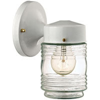 Boston Harbor W15WH01-33883L Outdoor Wall Lantern, 120 V, 60 W, A19 or CFL Lamp, Steel Fixture, White, White Fixture