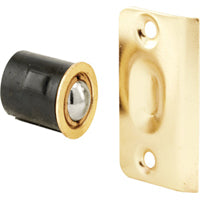 Prime-Line N 7331 Drive-In Ball Catch with Strike, 3/4 x 1-3/16 In., Diecast, Brass Plated, Adjustable (Single Pack)