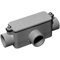 Carlon E983D-CTN Conduit Body, PVC, Gray