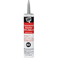 DAP 08660 Commercial Kitchen 100% Silicone Sealant, 9.8-Ounce, Stainless Steel