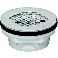 Oatey 2 in. 101 PNC PVC No-Calk Shower Drain with Stainless Steel Strainer 42099