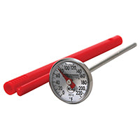 Taylor 3512 Thermometer, 0 to 220 deg F, Analog Display, Gray