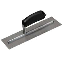 Marshalltown FT144P Finishing Trowel, 14 in L Blade, 4 in W Blade, Steel Blade, Curved Handle, Plastic Handle